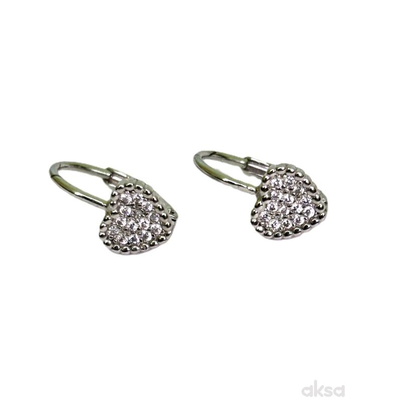 Silver line minđuše AE10418-CL