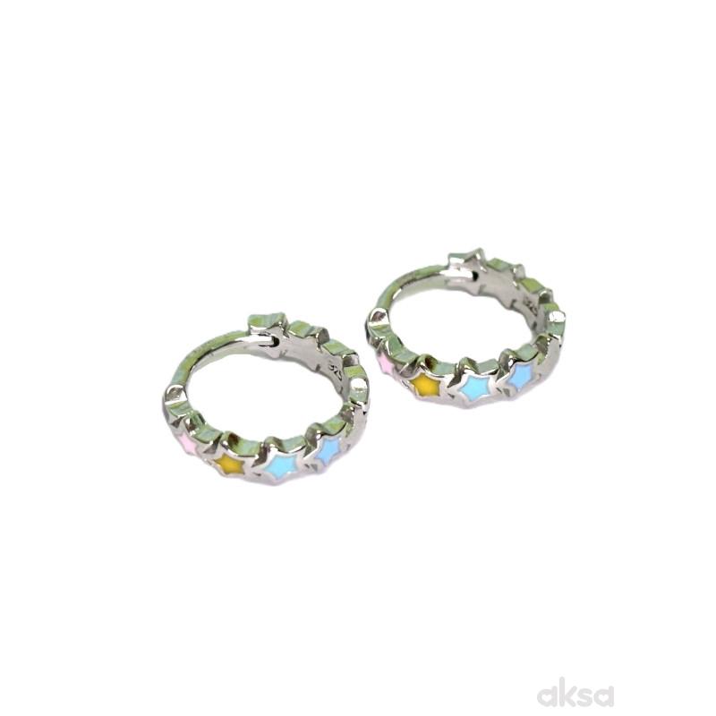 Silver line minđuše AE22645 