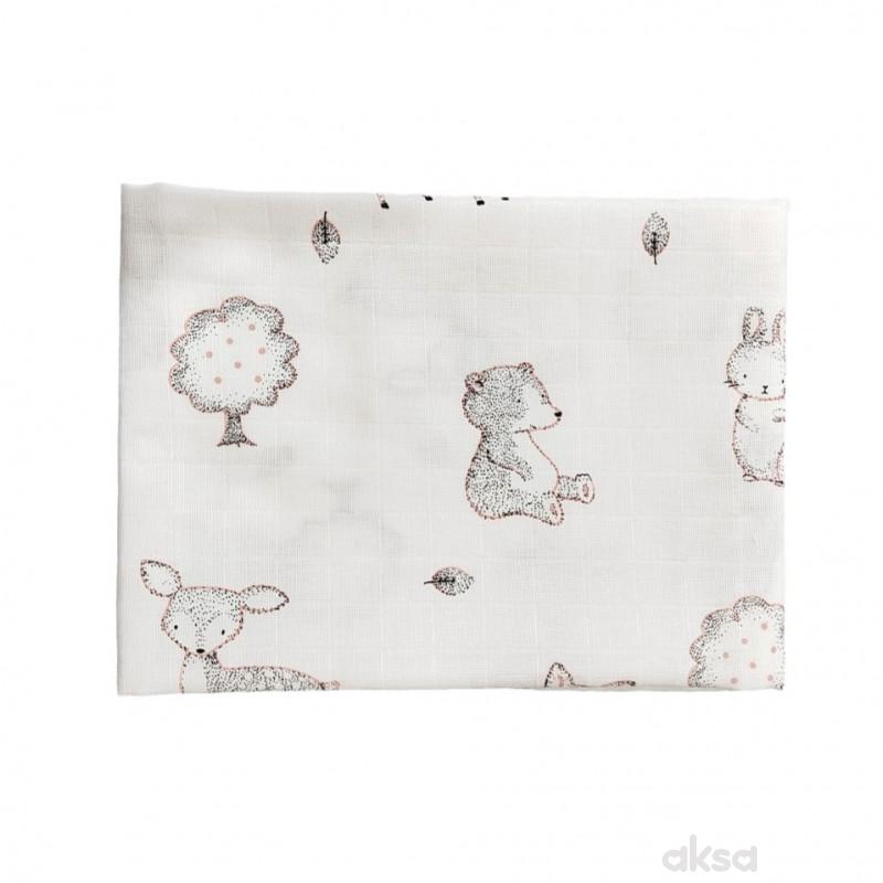 Lillo&Pippo muslin pelena 75x75cm, Šuma