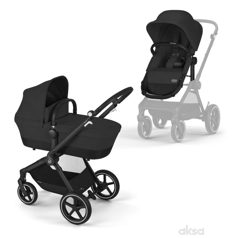 Cybex duo sistem Eos Lux Moon black (Crni ram)