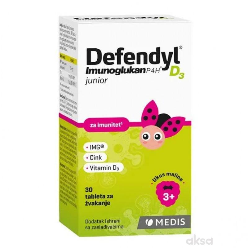 Defendyl Imunoglukan D3 junior,30tabl za žvakanje 