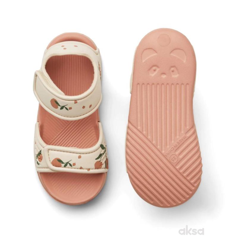 Liewood sandale Blumer, Peach/Sea shell