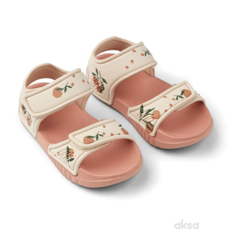 Liewood sandale Blumer, Peach/Sea shell