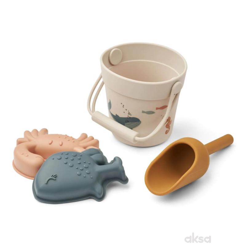 Liewood set za plažu Kit Mini, Sea creature/Sandy