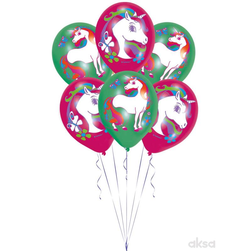 Marina Co Unicorn latex baloni 27,5cm pak. 1/6
