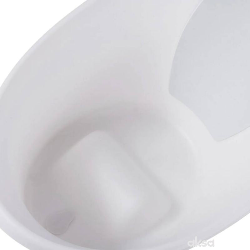 Shnuggle kadica za bebe do 12m, White/Grey 