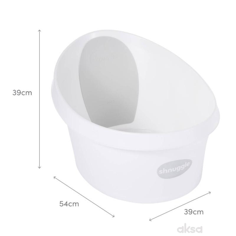 Shnuggle toddler kadica, White/Grey 