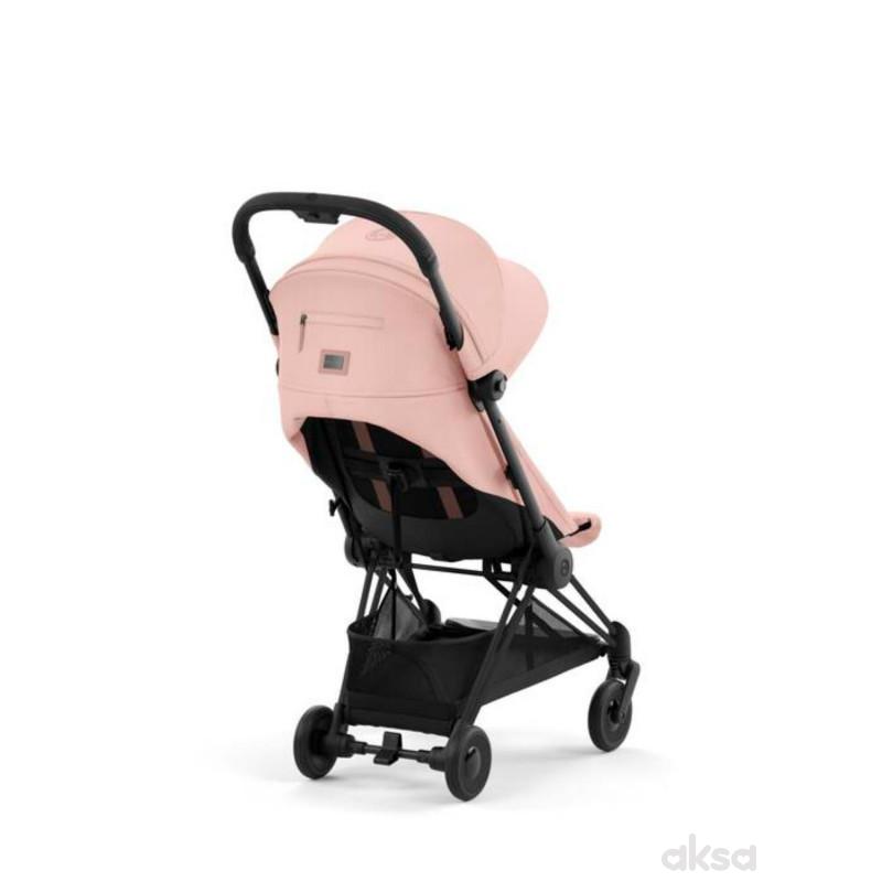 Cybex kolica Coya, Peach Pink (matt black ram) 