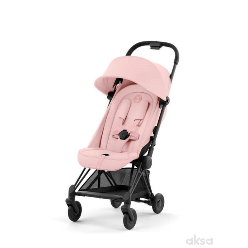 Cybex kolica Coya, Peach Pink (matt black ram) 