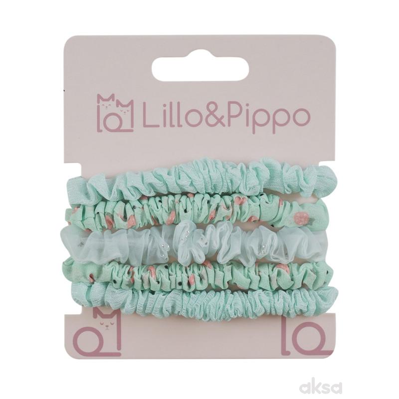 Lillo&Pippo gumica za kosu zelene voćkice 