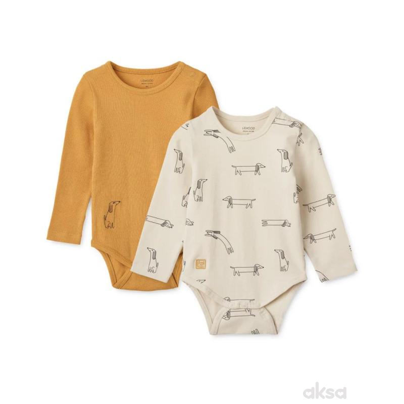 Liewood bodi benka Yanni 2kom, Dog Sandy/YellowM