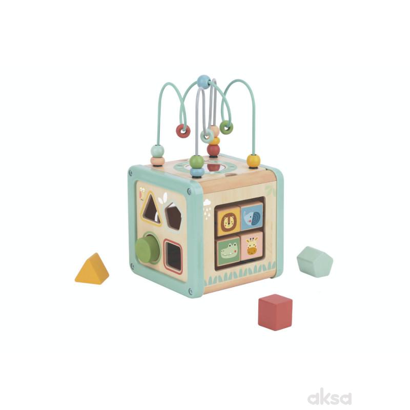 Tooky toy drvena kocka umetaljka 