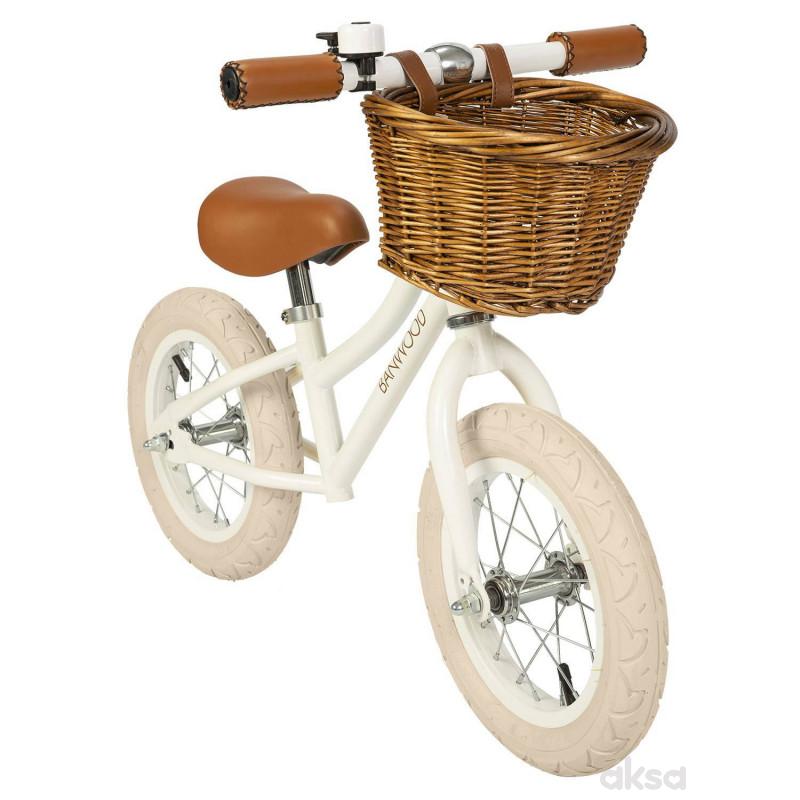 Banwood balance bicikl vintage, White 