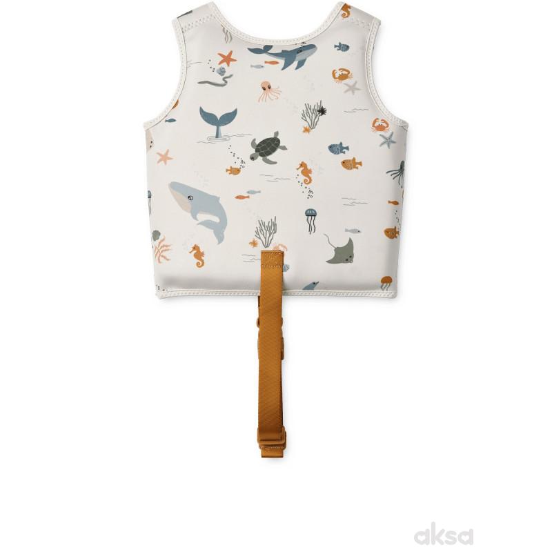 Liewood prsluk za plivanje Dove 1-2Y, SeaC/Sandy 