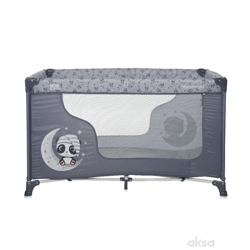 Lorelli prenosivi krevetac Moonlight, Grey Pandas