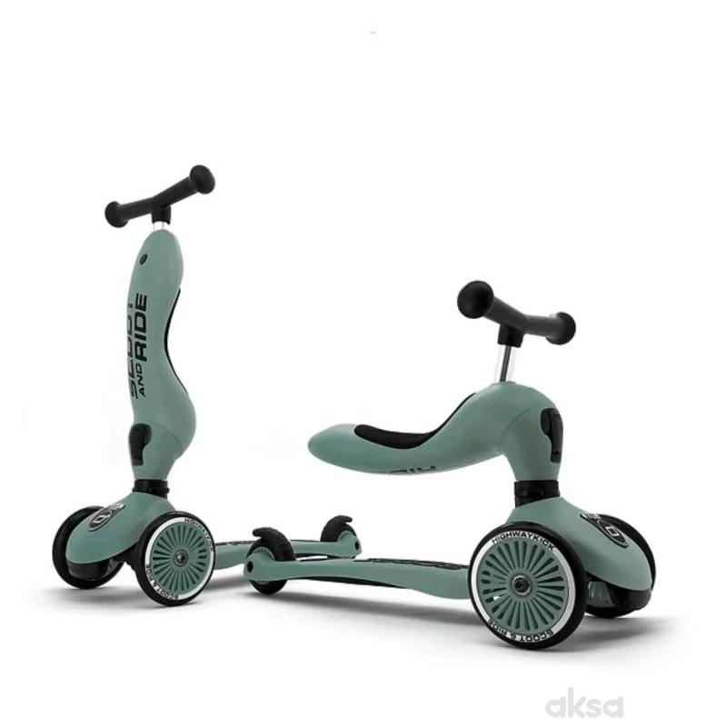 Scoot&Ride Trotinet 2u1 Highwaykick 1 Forest