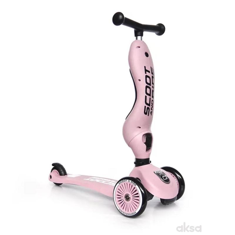 Scoot&Ride Trotinet 2u1 Highwaykick 1 Rose 