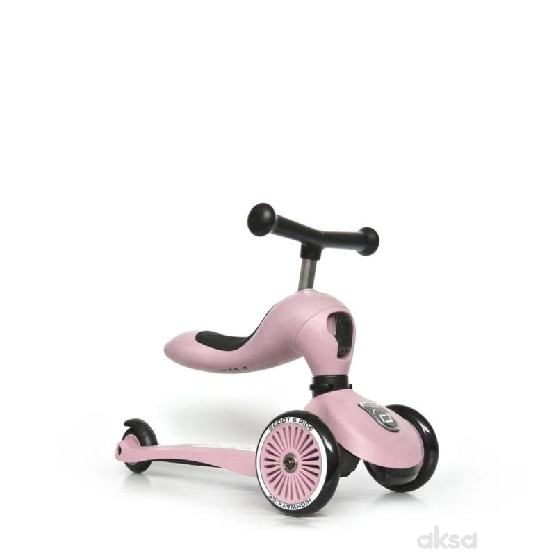 Scoot&Ride Trotinet 2u1 Highwaykick 1 Rose 