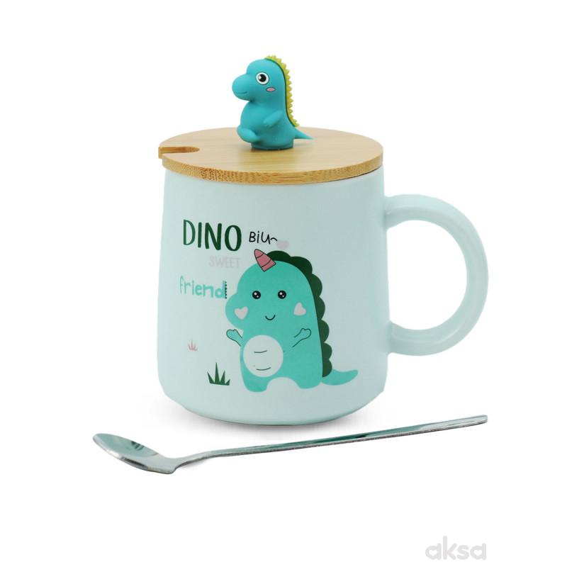 Cute&Cool šolja dinosaurus plava 