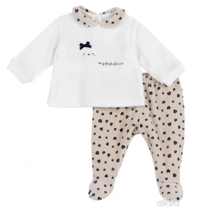 Chicco komplet 2/1(majica dr, donji deo),devojčice 
