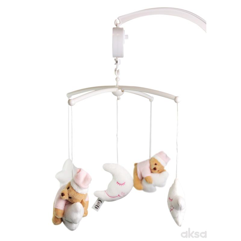 Baby chef muzička vrteška roze