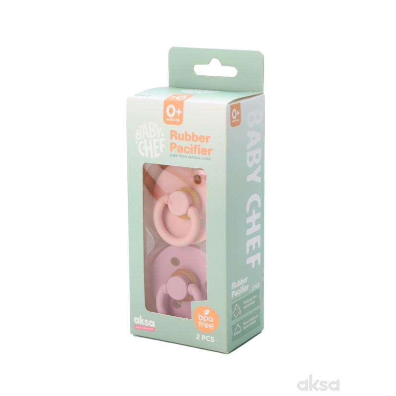 Baby Chef laža kaučuk pink 0m+,2kom 