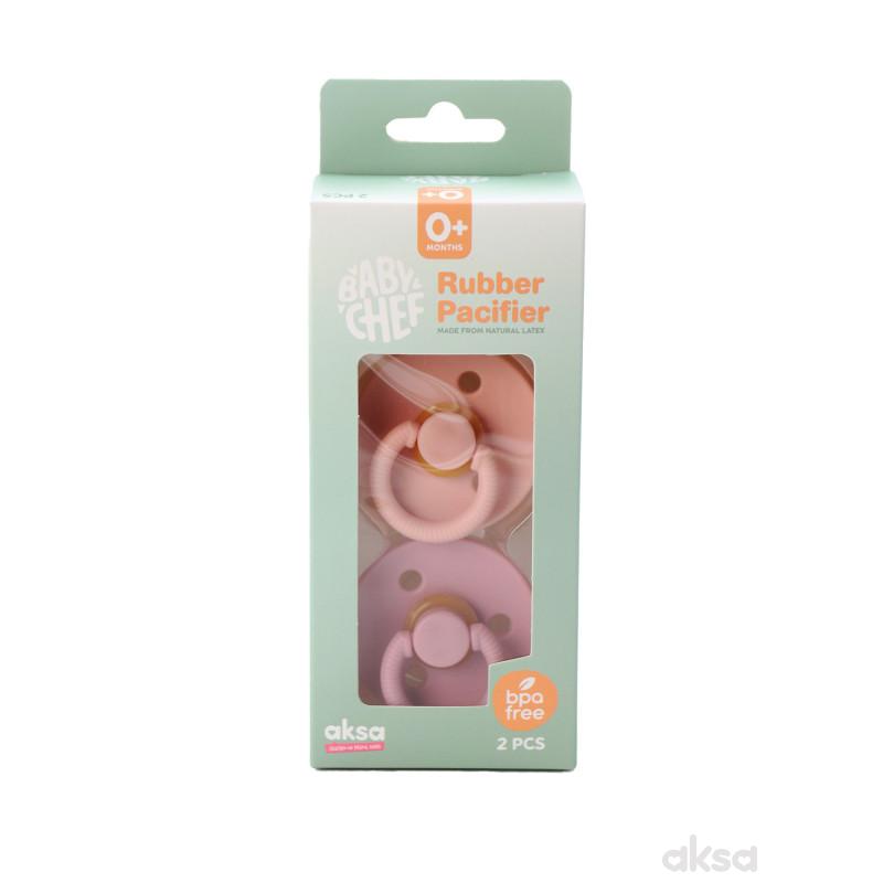 Baby Chef laža kaučuk pink 0m+,2kom 