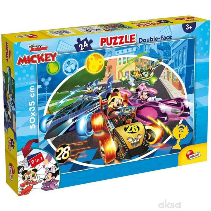 Slagalica 24pcs mickey 2u1 slozi i oboji