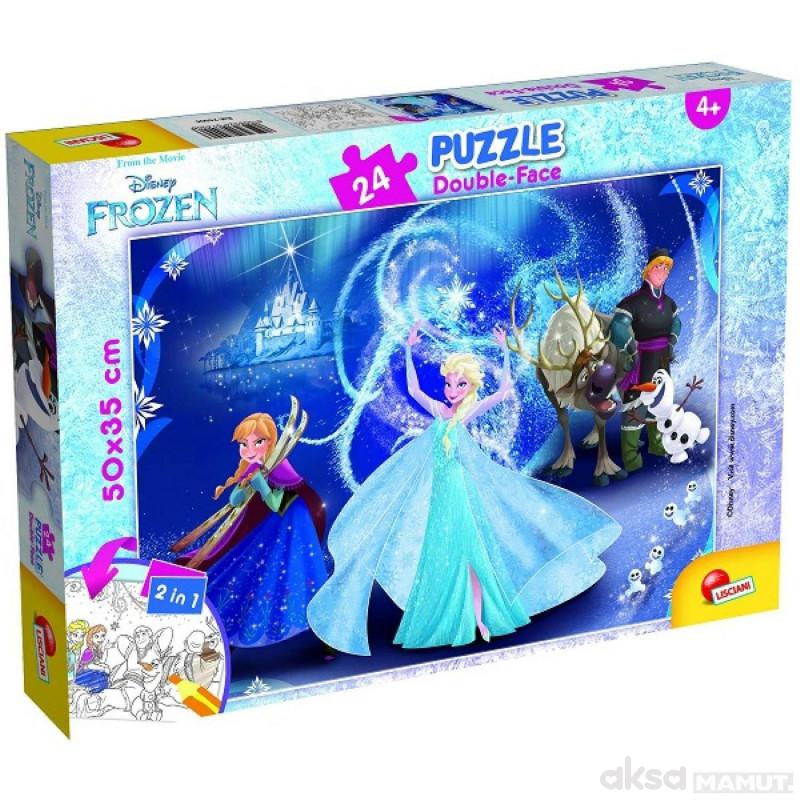 Slagalica 24pcs frozen 2u1 slozi i oboji