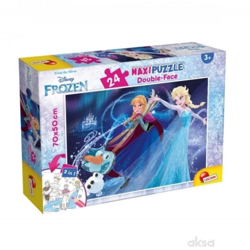 Slagalica 24pcs maxi frozen 2u1 slozi i oboji 