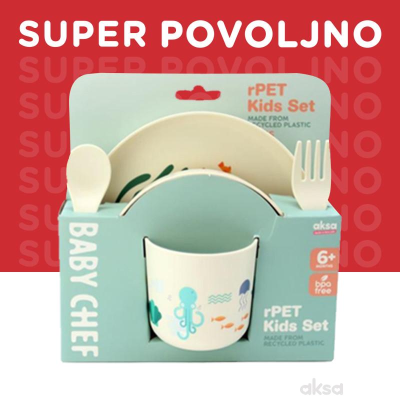 Baby Chef set za hranjenje okean 5kom