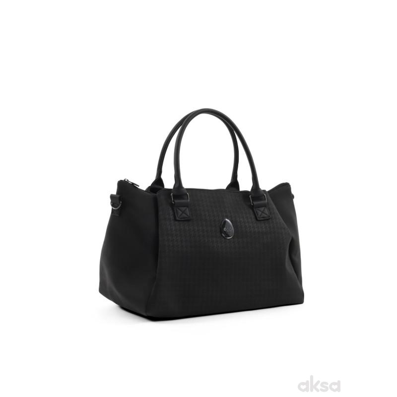 Egg 3 torba Overnight, Houndstooth Black