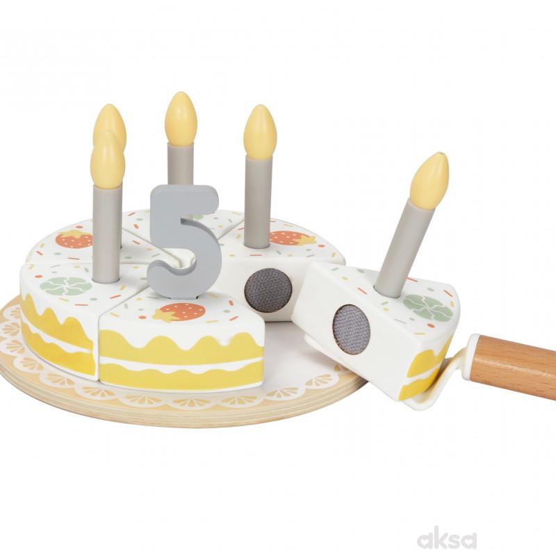 Cute&Cool drvena igračka set rođendanska torta 