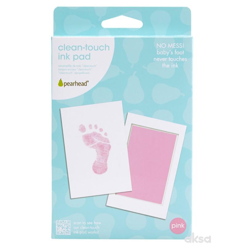 Pearhead otisak za stopalo Clean-Touch Ink, roze