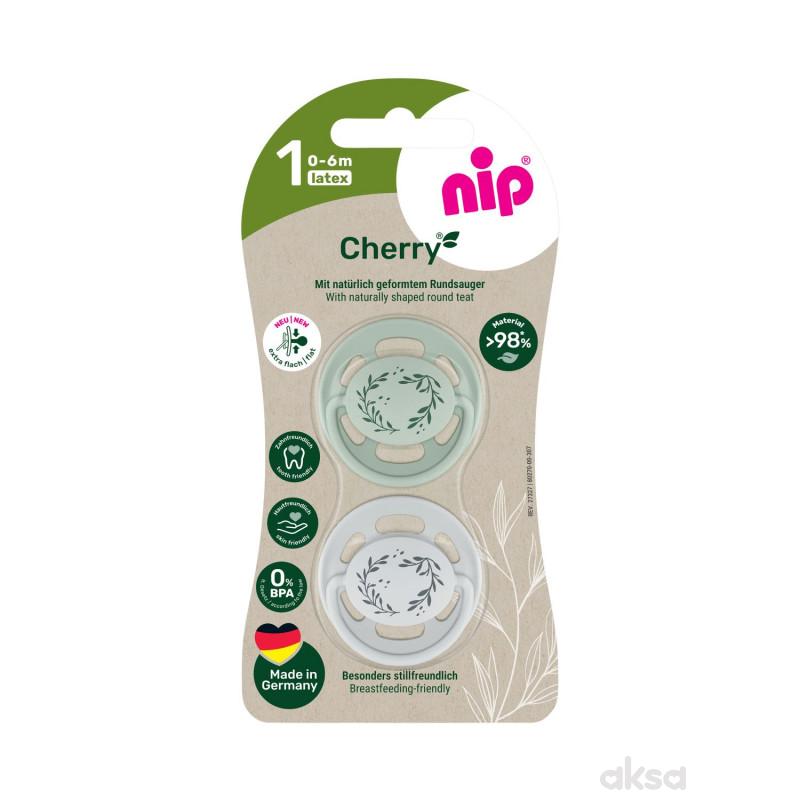 Nip laža Green višnjica, kaučuk, 0-6m, 2 kom