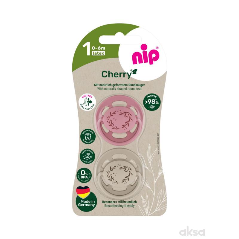 Nip laža Green višnjica, kaučuk, 0-6m, 2 kom