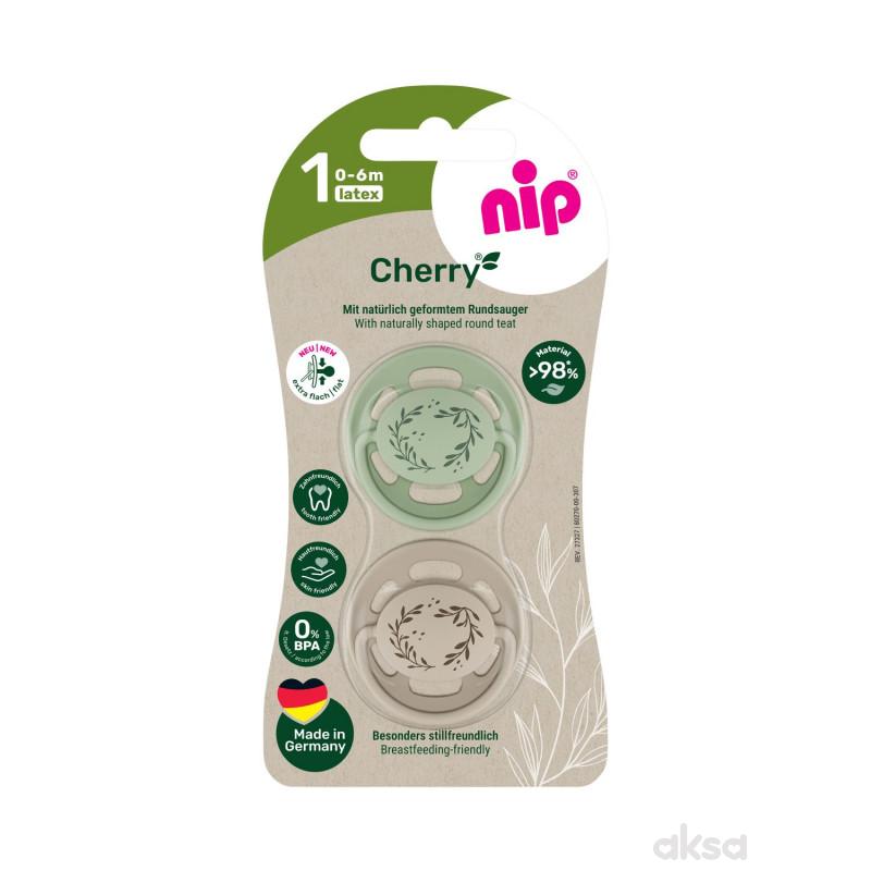 Nip laža Green višnjica, kaučuk, 0-6m, 2 kom