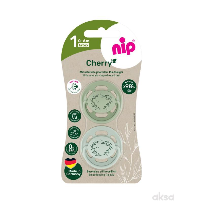 Nip laža Green višnjica, kaučuk, 0-6m, 2 kom