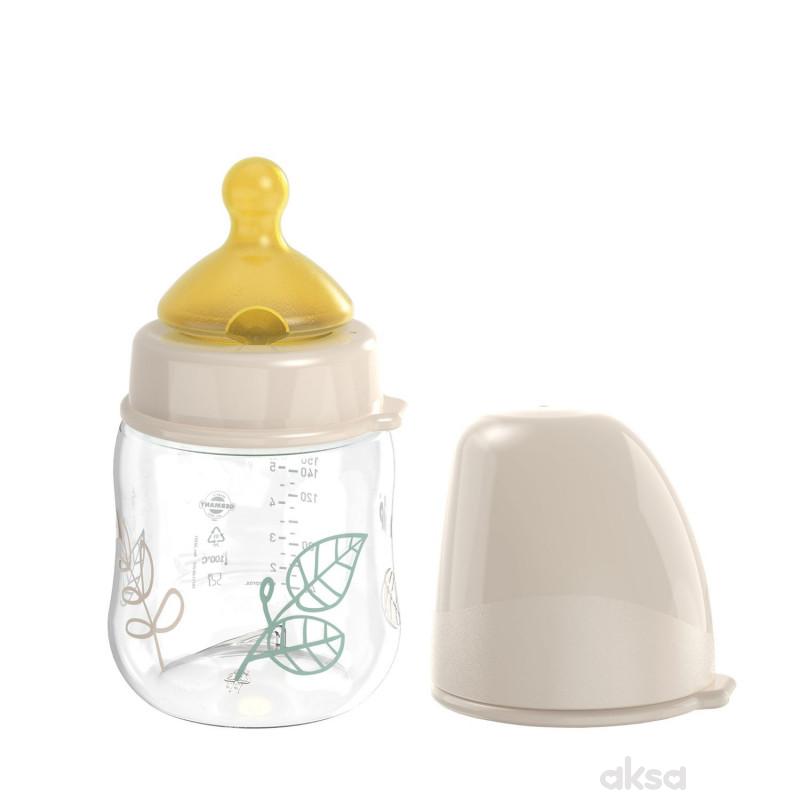 Nip Green PP flašica bež 150ml 0m+, S protok 