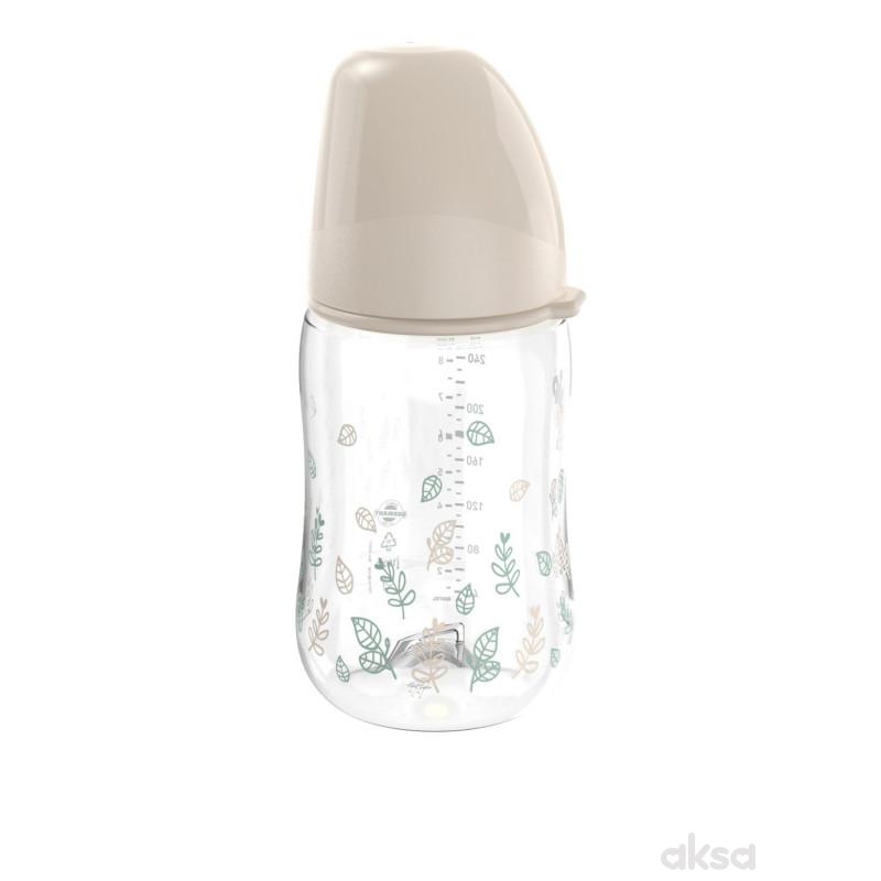 Nip Green PP flašica bež 260ml 0m+, M protok 