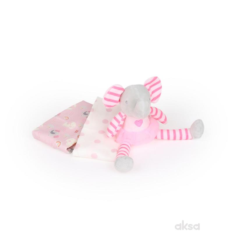 Jungle bebi set prvi otisak, roze 