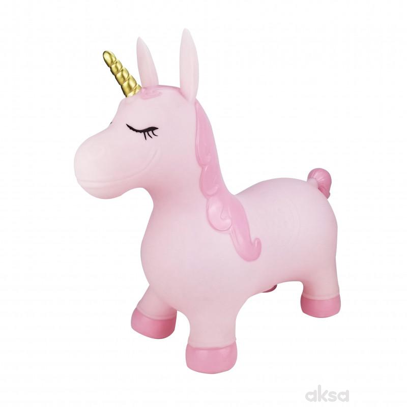 Cute&Cool igračka za skakanje roze jednorog