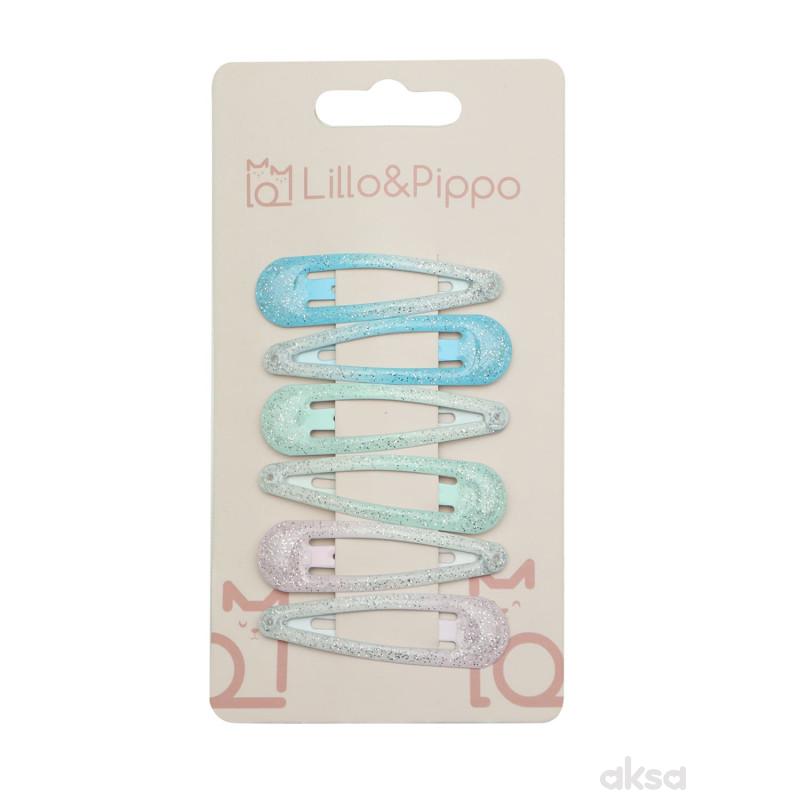 Lillo&Pippo šnalice za kosu 6/1 basic