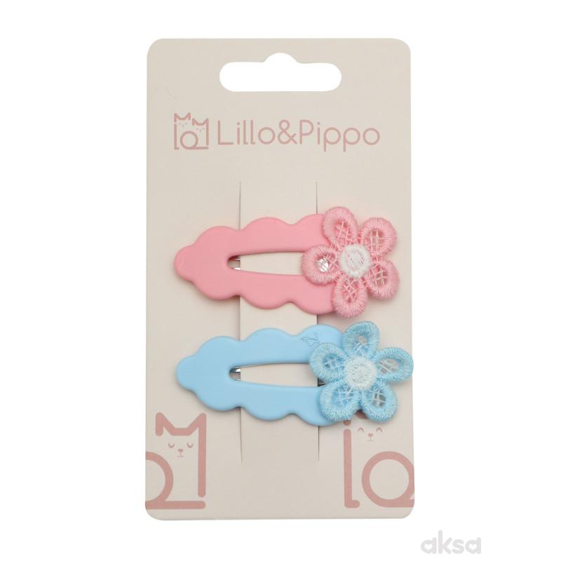 Lillo&Pippo šnalice za kosu 2/1 cvet