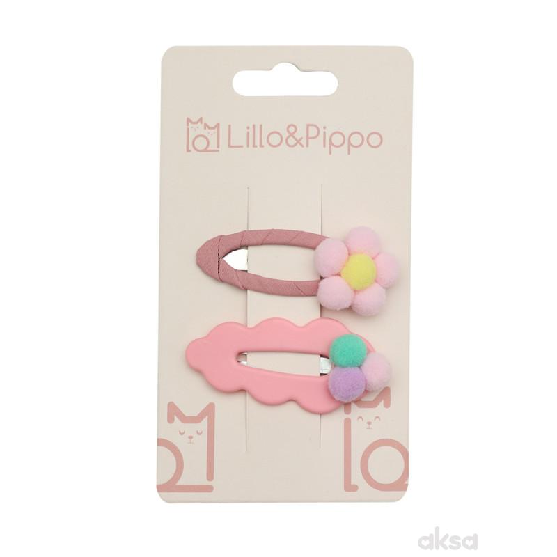 Lillo&Pippo šnalice za kosu 2/1 cvet