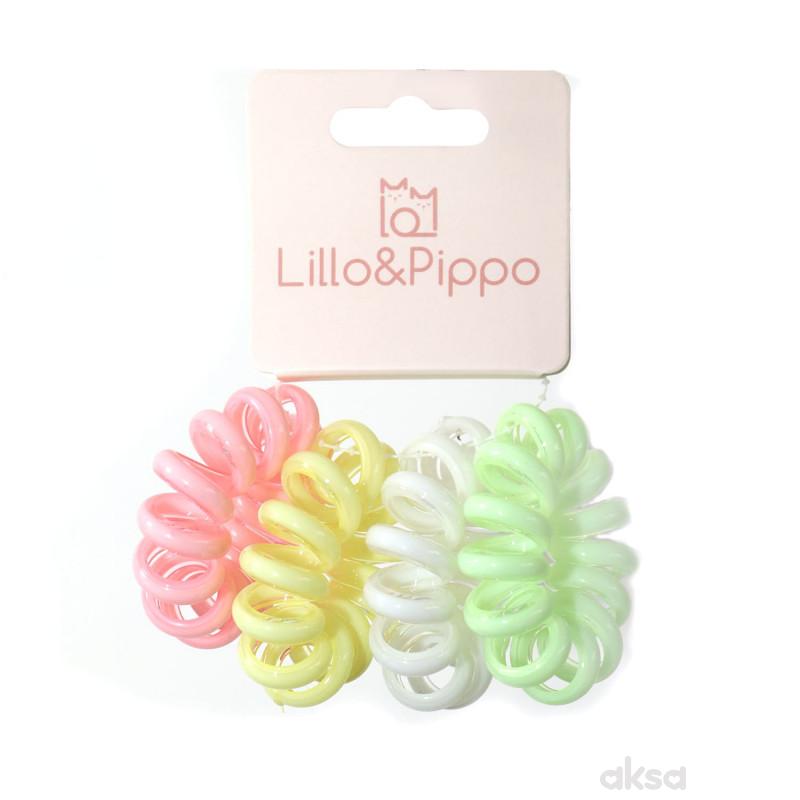 Lillo&Pippo gumice za kosu 4/1 spirala