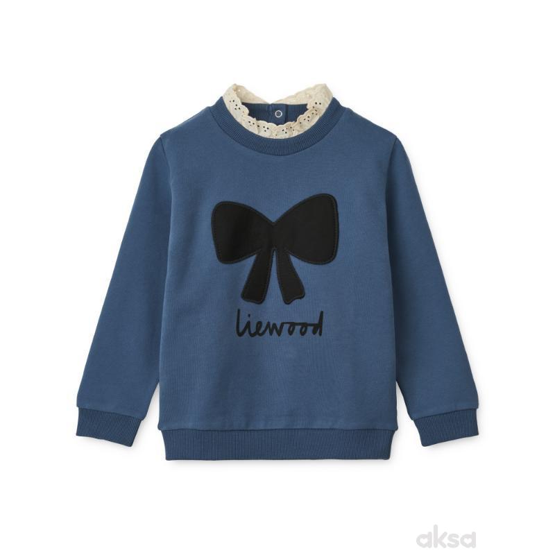 Liewood Rakel dukserica,Bow / Indigo blue 