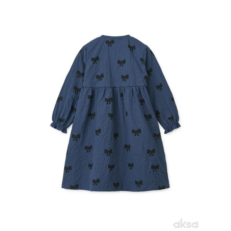 Liewood Cleo haljina,Bow / Indigo blue 