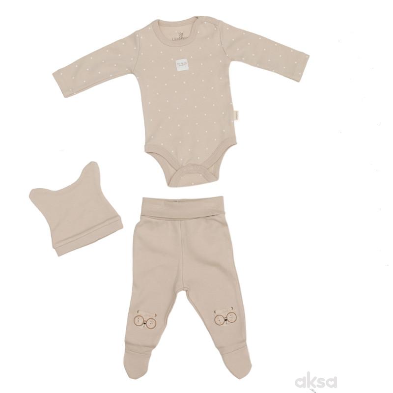 Lillo&Pippo set 3/1(bodi dr,pantalone,kapa),dečaci 