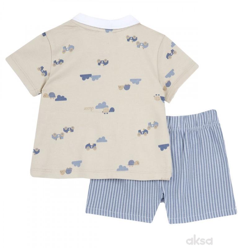 Chicco komplet 2/1 (majica kr, šorts), dečaci